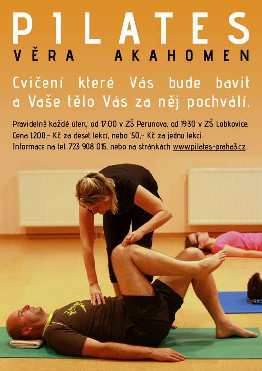 Leták Pilates Věra Akahomen
